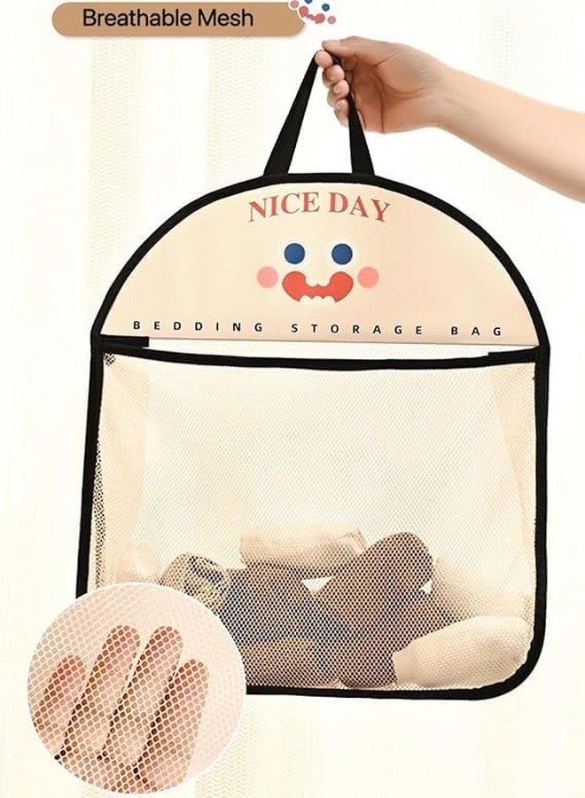 ISTORE Mesh Hanging Laundry Organizer | Fine Breathable Mesh Storage Bag for Socks, Bras & Underwear | Multipurpose Travel & Lingerie Organizer, Large Capacity Hanging Wash Bag | Pack Of 1 - Image 3